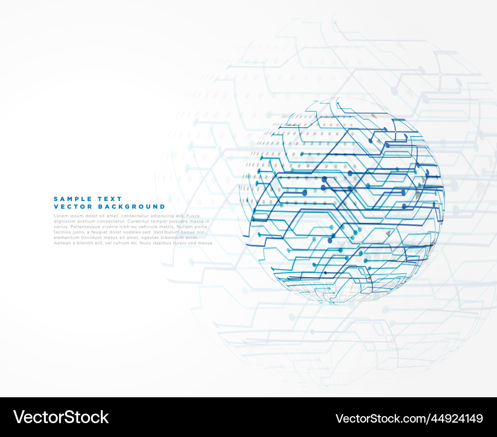 Abstract technology network lines background vector image