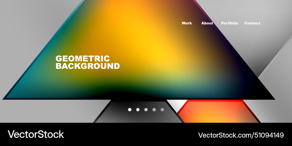 Geometric background with colorful triangles Geometric background with colorful triangles vector image