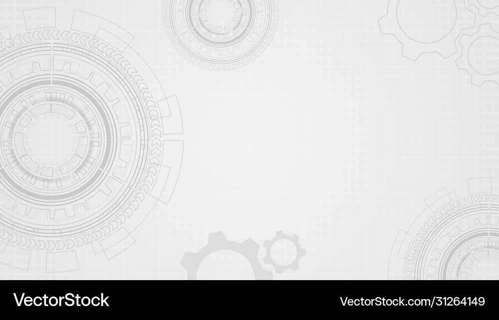 High-Tech Circuit Technology Background Vector Image