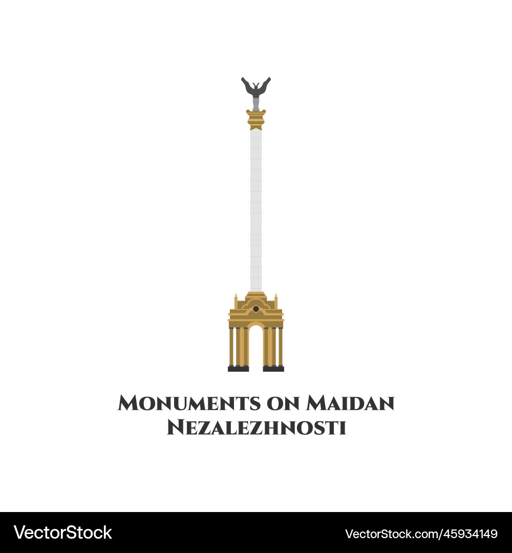 Independence monument is a victory column Independence monument is a victory column vector image