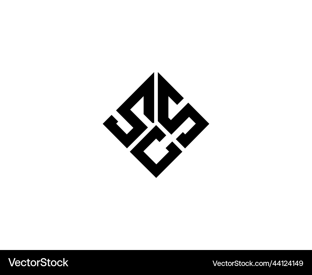 Letter css and ssc logo template design Vector Image
