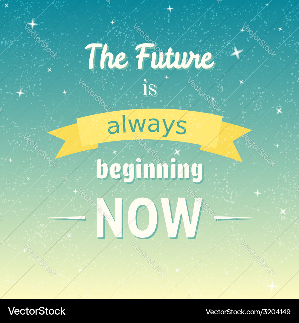 Typographic background with quote vector image