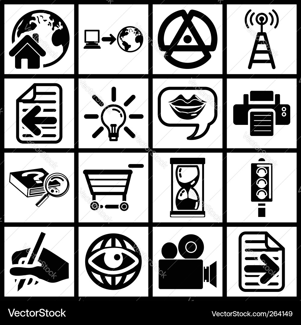 Web Icon Set vector image