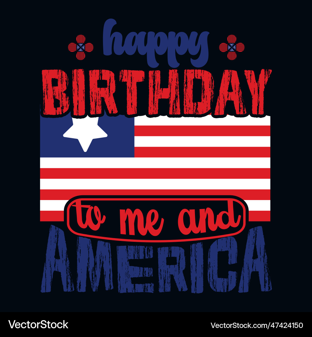 4th of july shirt happy usa t 4th of july shirt happy usa t vector image