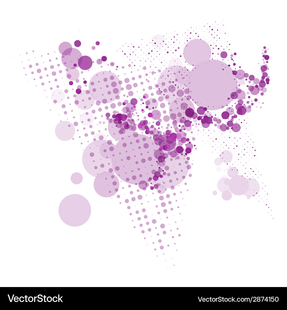 Abstract background with colored circles vector image