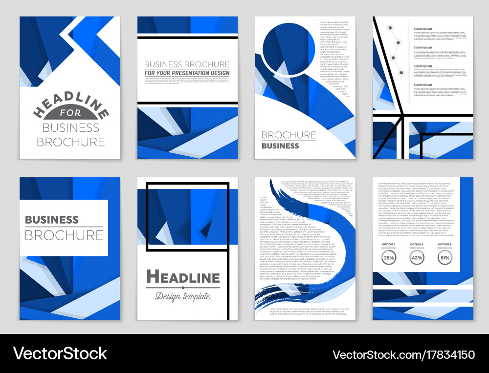 Abstract layout background set for art vector image