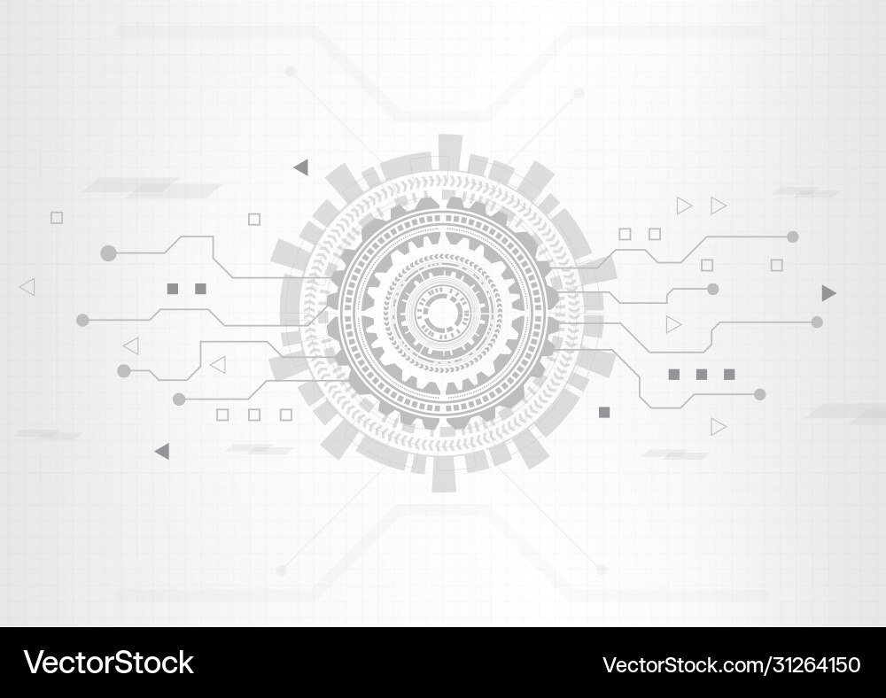 Circuit technology background with hi-tech Circuit technology background with hi-tech vector image