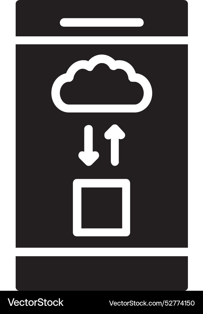 Cloud computing icon design vector image
