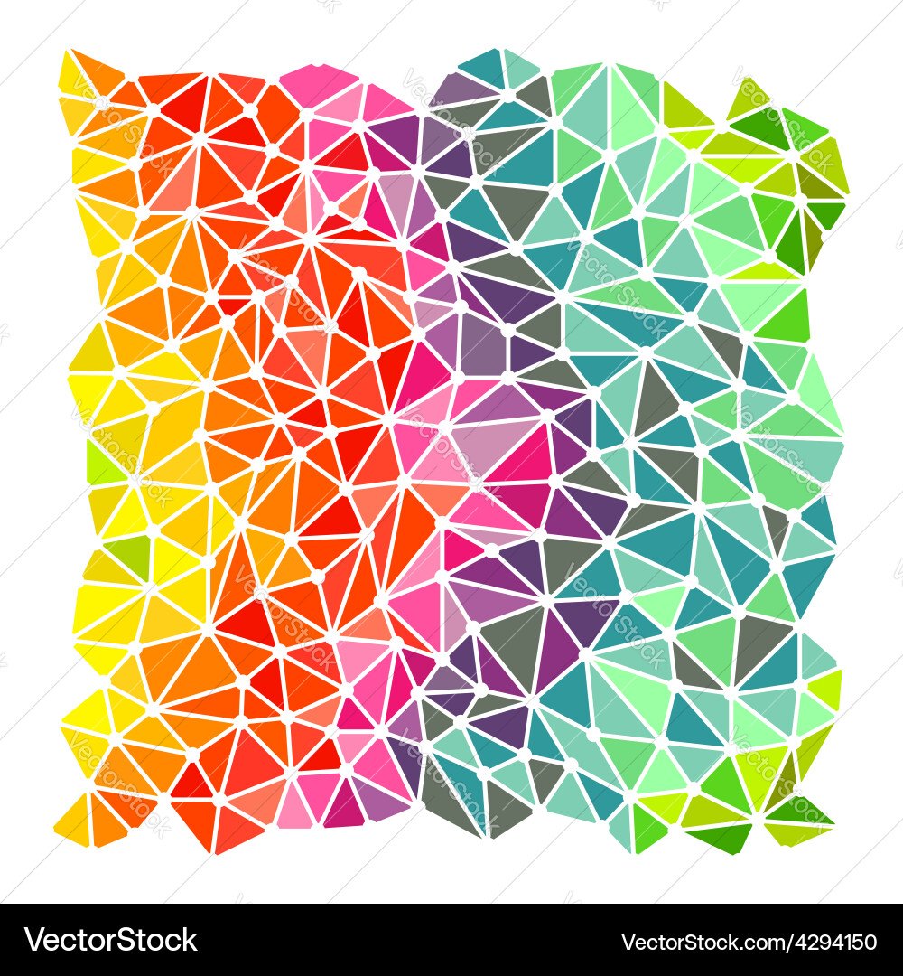 Colorful Triangle Gradient Background vector image
