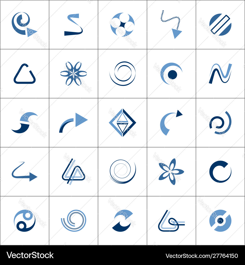 Design elements set Vector Image