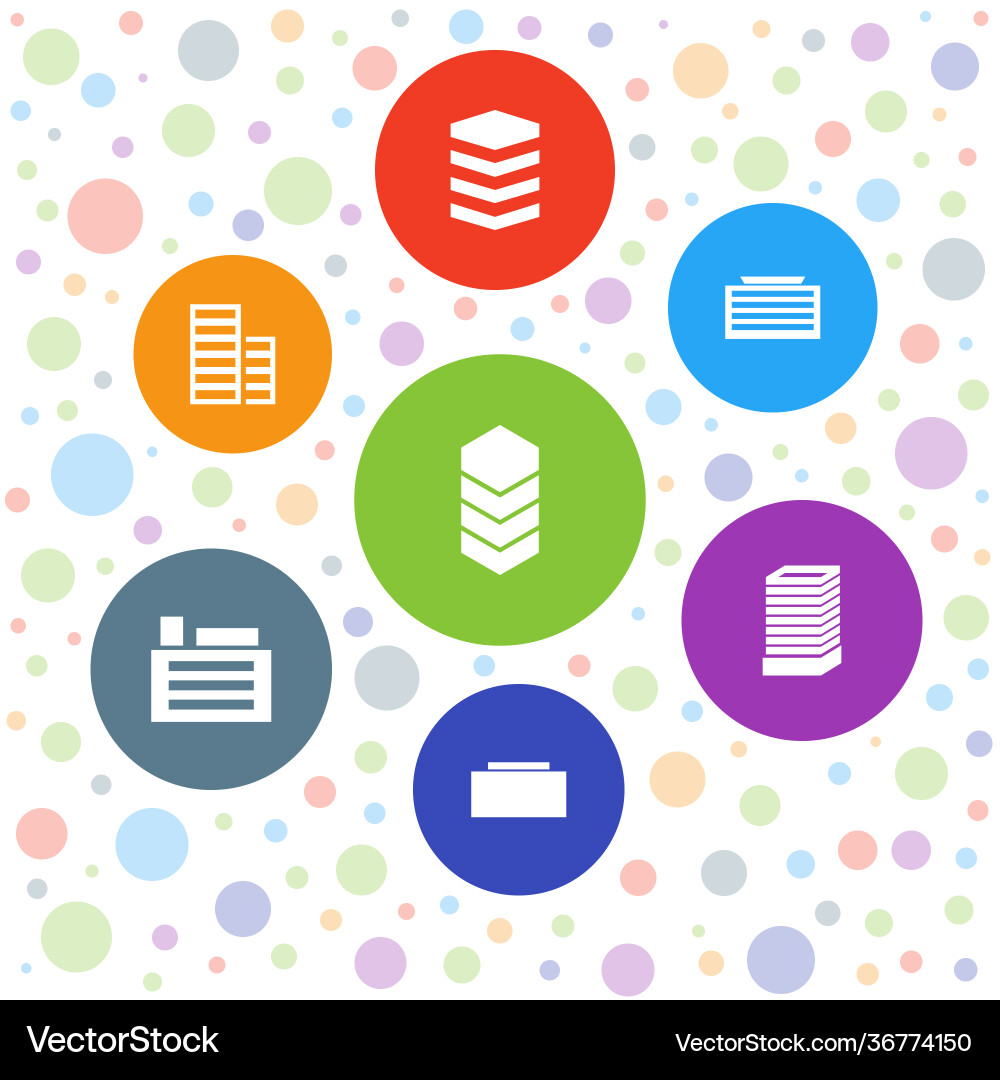 District icons Vector Image