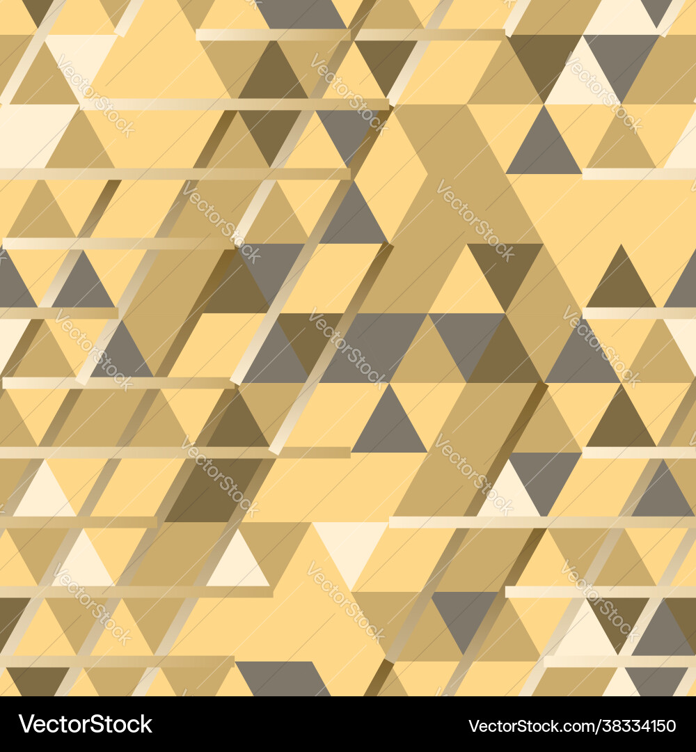 Khaki seamless pattern with triangular protection Khaki seamless pattern with triangular protection vector image