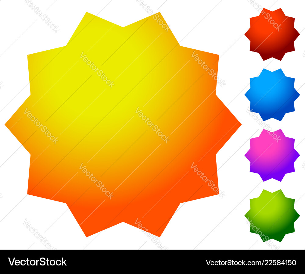 Knopfabzeichenelement in mehreren Farben leer Knopfabzeichenelement in mehreren Farben leer vektorbild