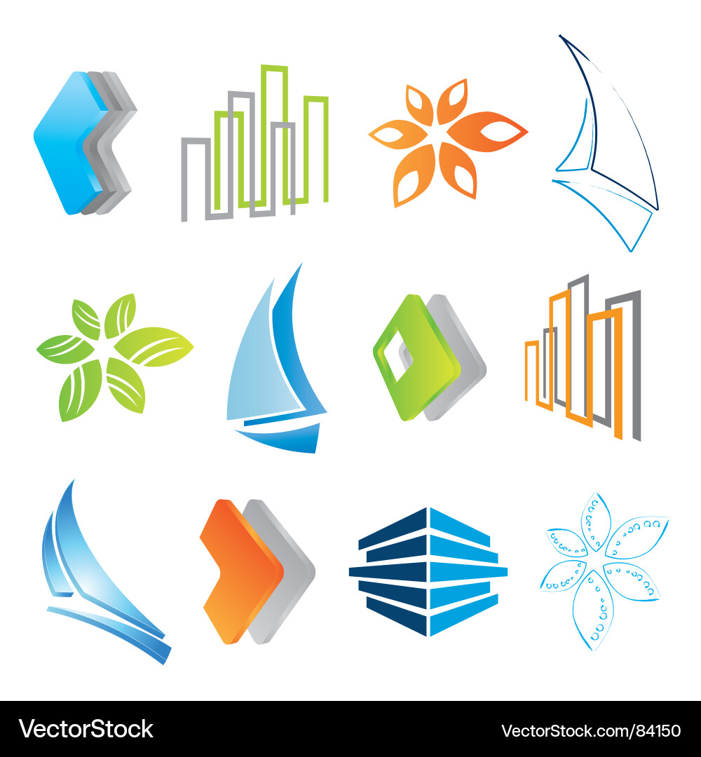Modernes Icon Set Vektorbild