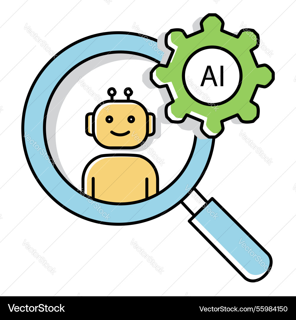 Security background check ai chatbot automation Security background check ai chatbot automation vector image