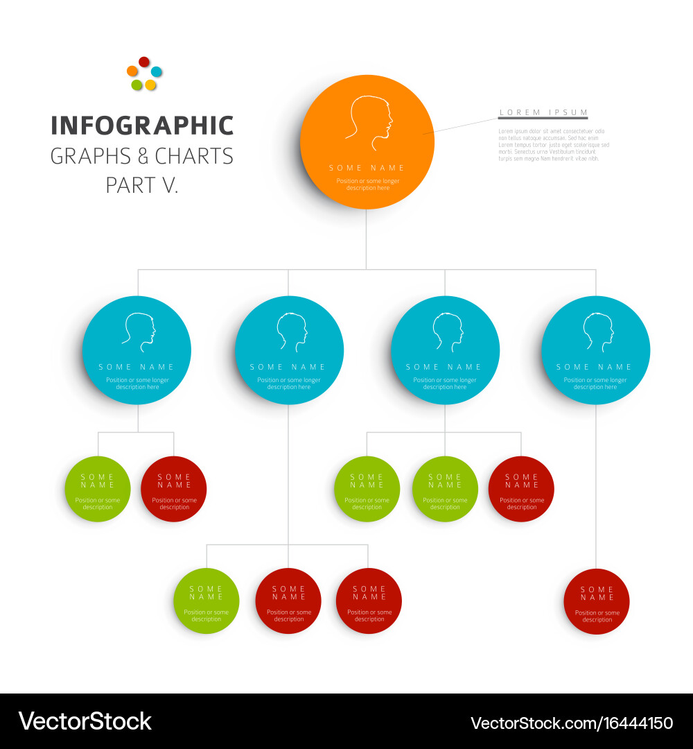 Set of flat design infographic charts and graphs 5 Vector Image