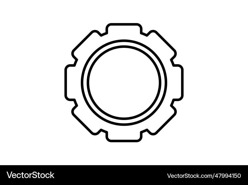 Setup icon related to and action line vector image