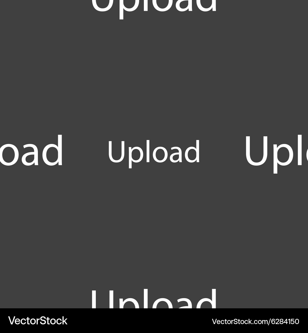 Upload sign icon load symbol seamless pattern Vector Image