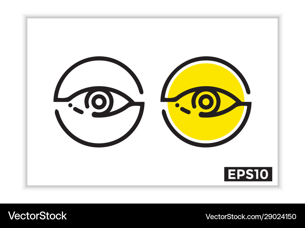 Visible and invisible icons hide Visible and invisible icons hide vector image