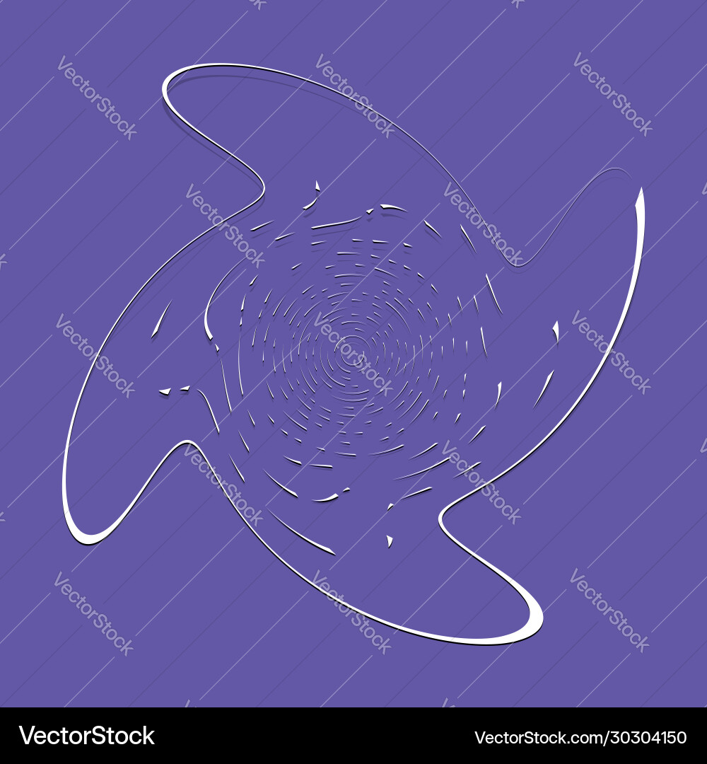 White helical spiraling curl and curly shape White helical spiraling curl and curly shape vector image