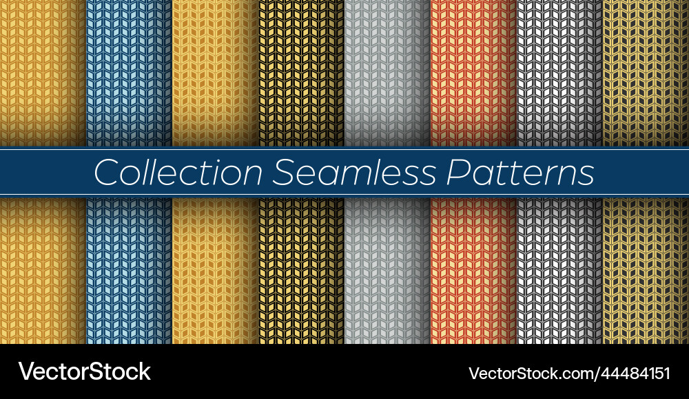 A set of seamless patterns for backgrounds Vector Image
