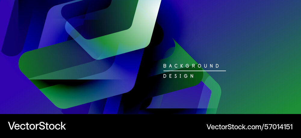 Abstract geometric shapes overlap creating vector image