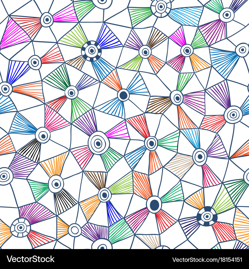 Abstract triangles pattern vector image