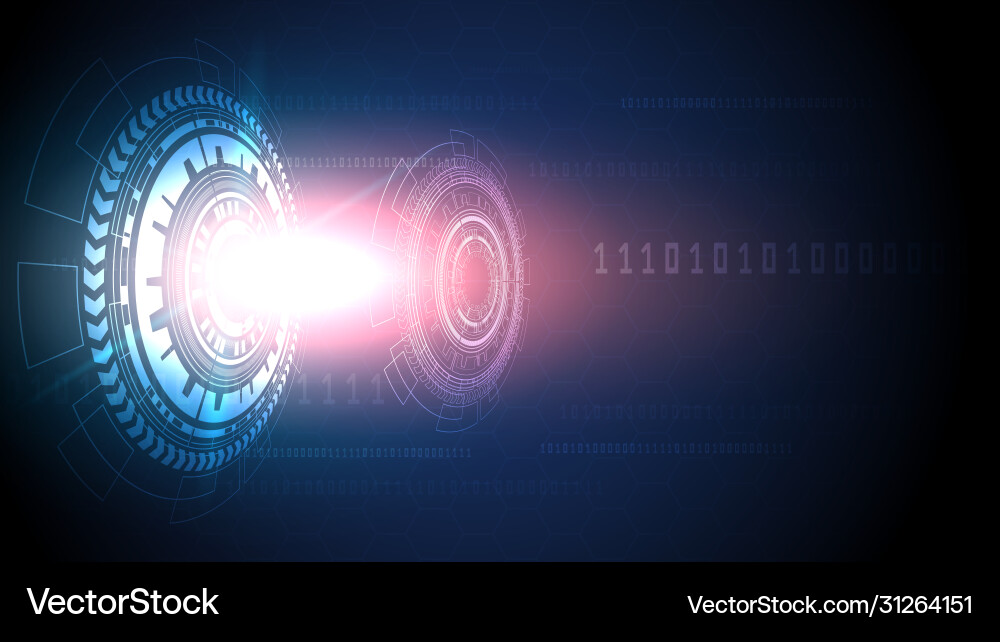Circuit technology background with hi-tech Circuit technology background with hi-tech vector image