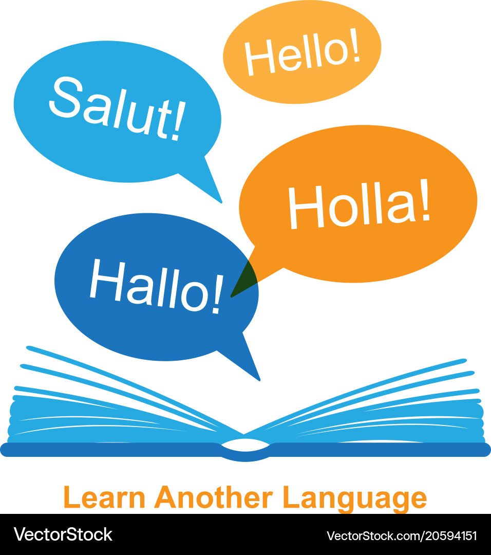 Learn another language concept vector image