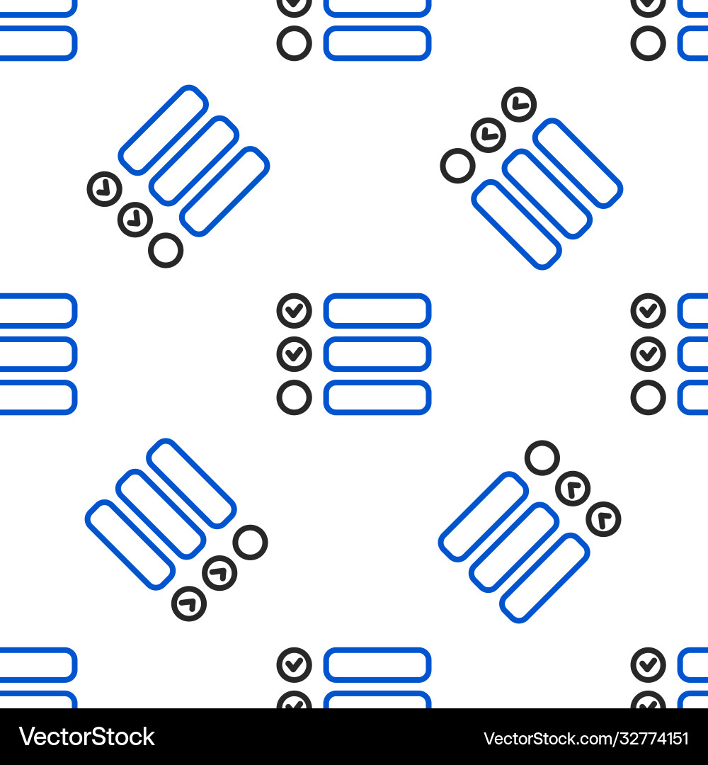 Line task list icon isolated seamless pattern Line task list icon isolated seamless pattern vector image