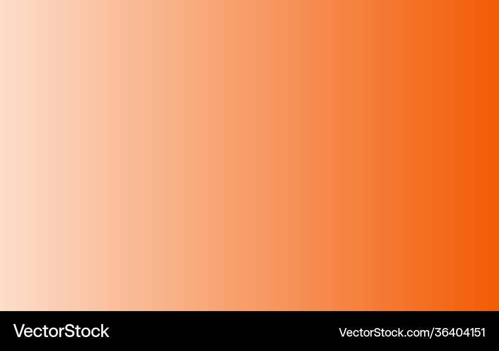 Orange color gradient background vector image