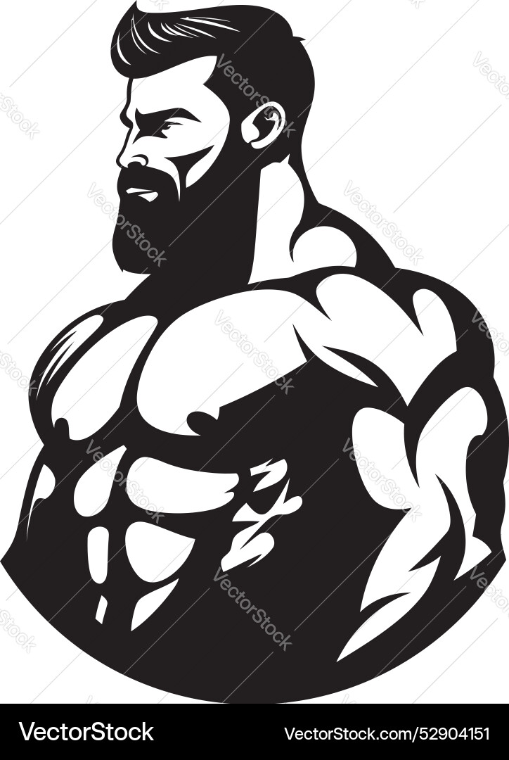 Sculpted Erfolg schwarz von Bodybuildern prowess Sculpted Erfolg schwarz von Bodybuildern prowess vektorbild