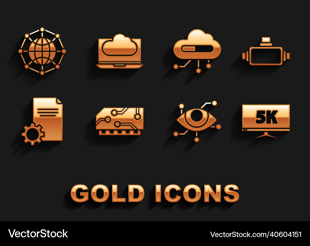 Set ram random access memory virtual reality vector image
