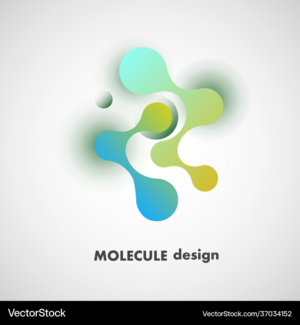 Circles and abstract shapes connect element Circles and abstract shapes connect element Vector Image