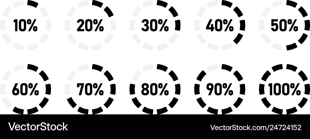 Circular Loading Progress Indicator vektorbild
