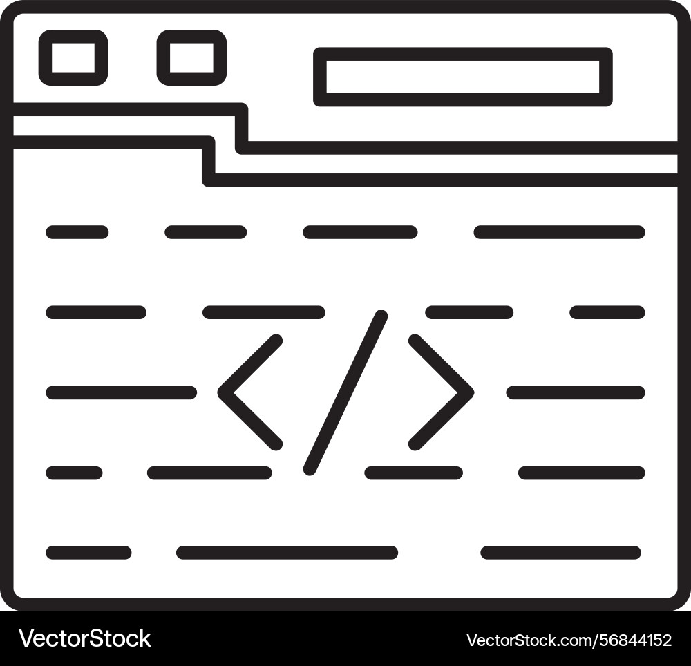 Coding icon vector image