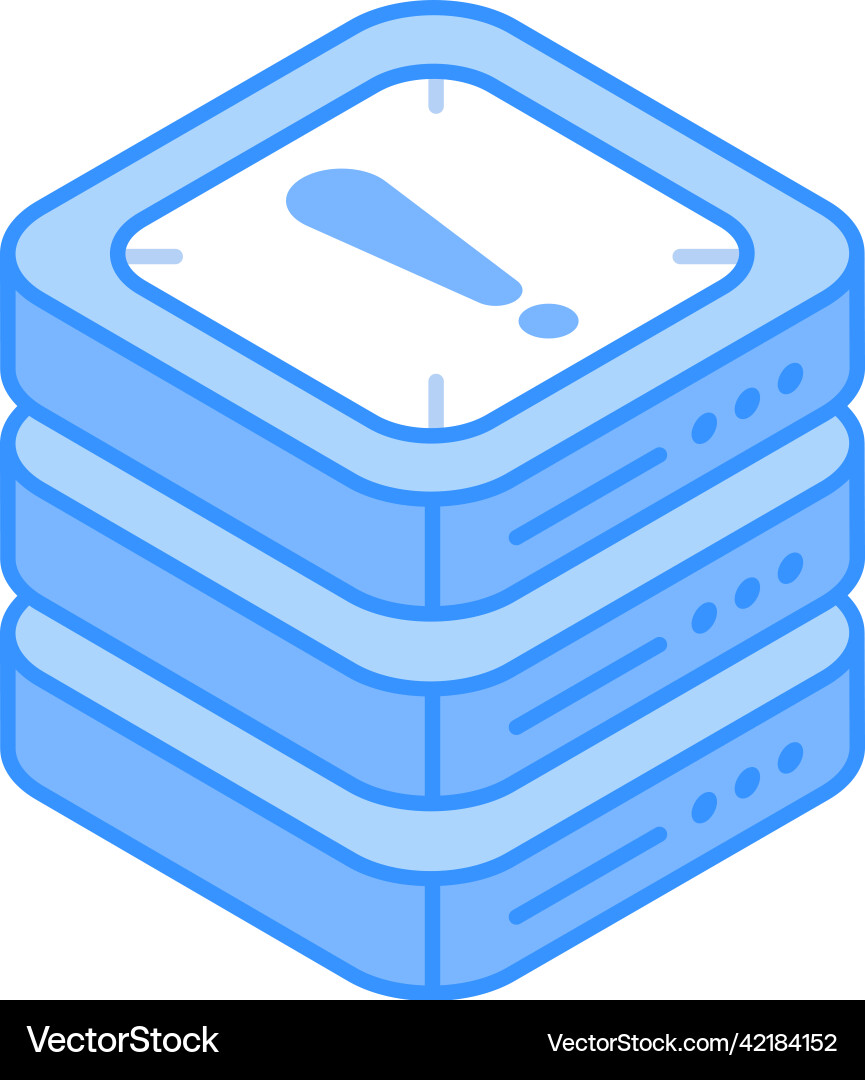 Database error Vector Image
