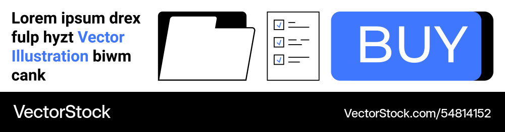 Digital file management and e-commerce purchase Digital file management and e-commerce purchase vector image
