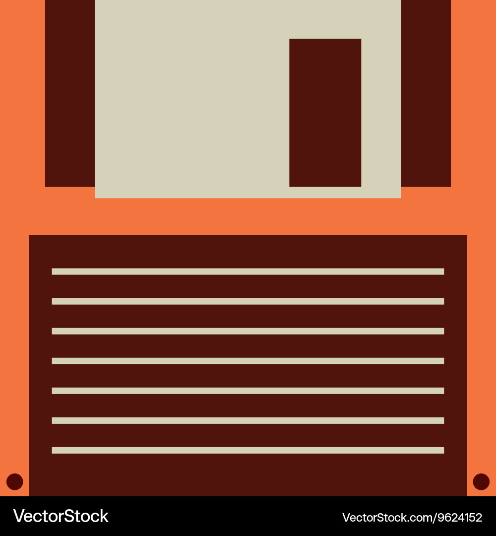 Floppy disk isolated icon design vector image