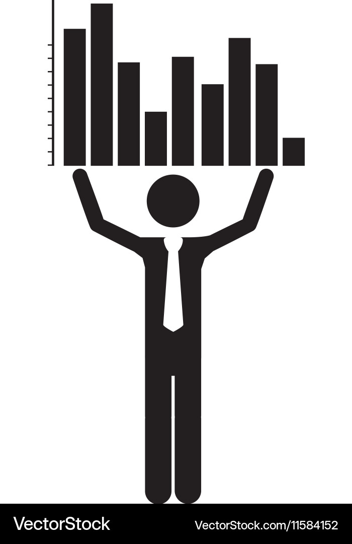 Graph chart icon image Vector Image