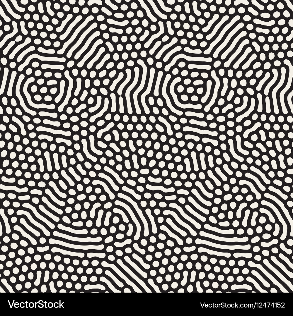Irregular Rounded Lines Pattern vector image