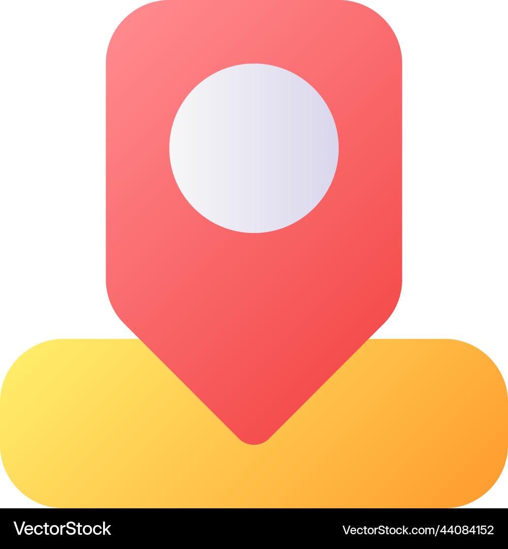 Location pin pixel perfect flat gradient color ui Location pin pixel perfect flat gradient color ui vector image