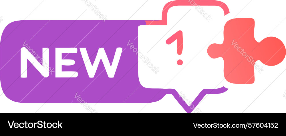 New content plus icon - feature addition vector image
