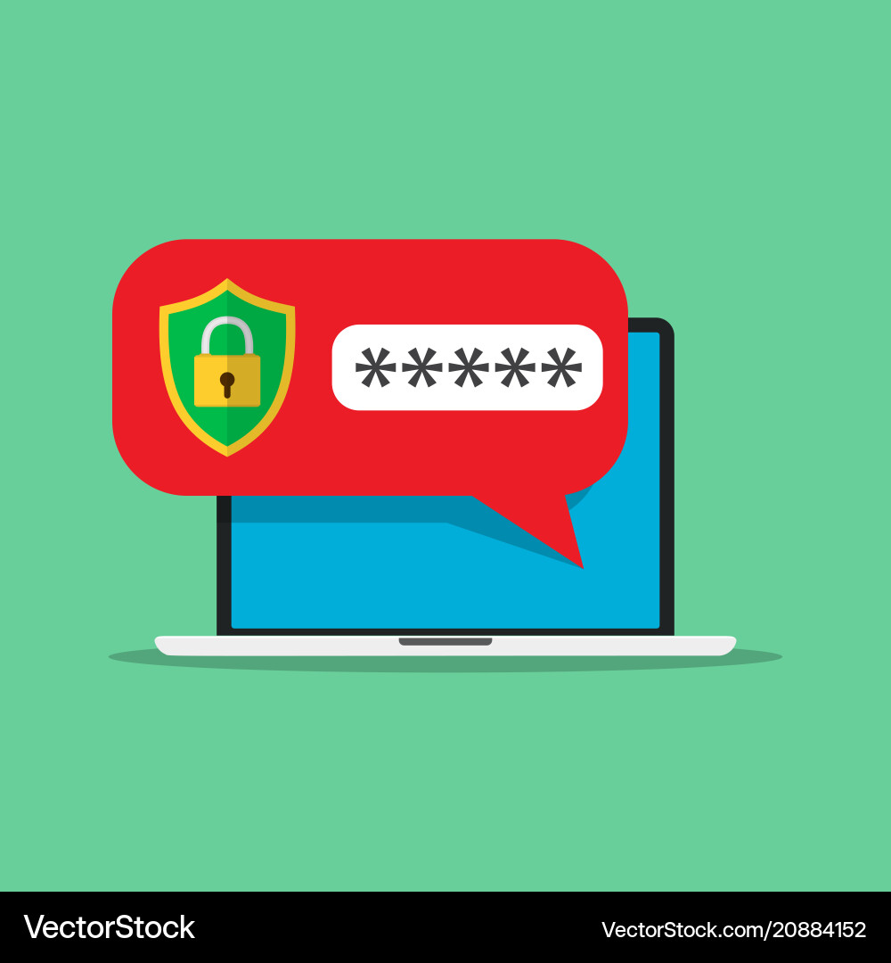 Password Login Icon Royalty Free Vector Image - VectorStock