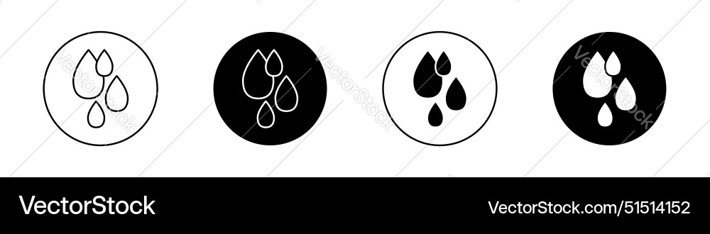 Raindrops icon Royalty Free Vector Image - VectorStock