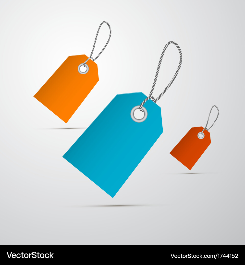 Retro Labels and Tags Vector Image