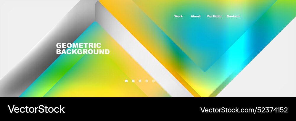 Triangle minimal web site page background design Triangle minimal web site page background design vector image