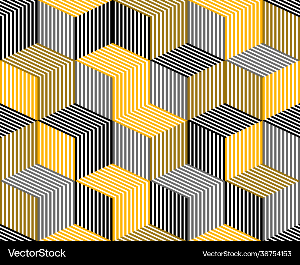 3d dimensional lined cubes seamless pattern 3d dimensional lined cubes seamless pattern vector image