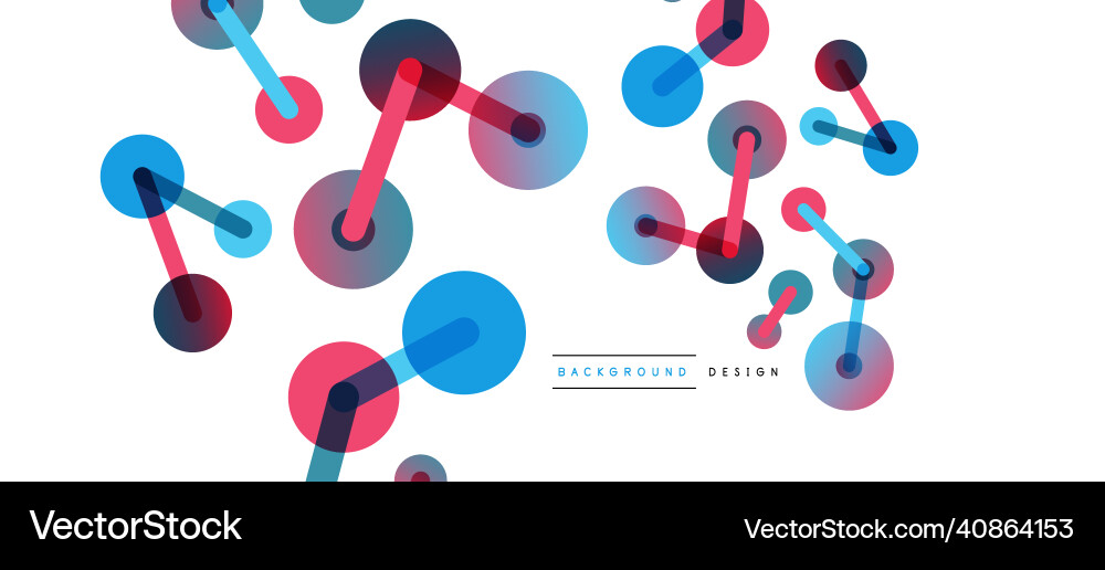 Abstract background round dots connected by lines Abstract background round dots connected by lines Vector Image