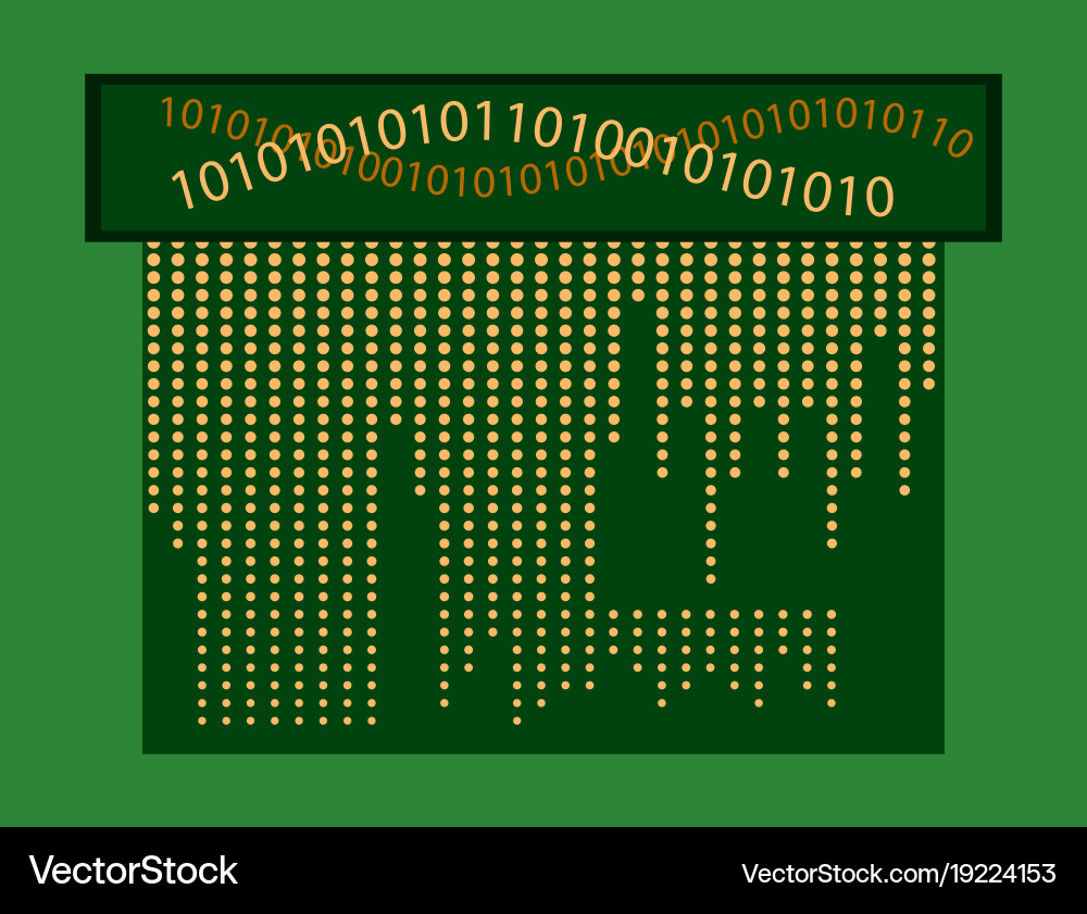 Abstract Binary Code Background vector image